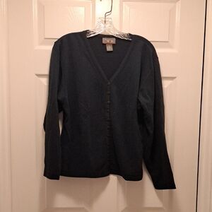 Women's Black Cardigan Sweater